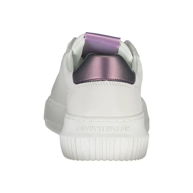 Scarpe Sneakers Donna Bianche con Dettagli a Contrasto / Bianco miniatura 3