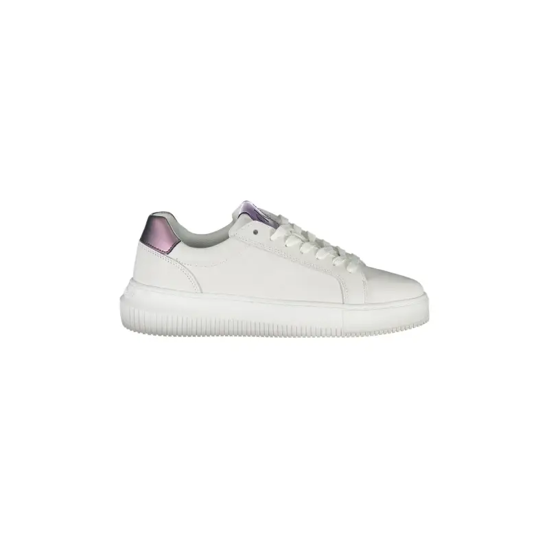 Scarpe Sneakers Donna Bianche con Dettagli a Contrasto / Bianco