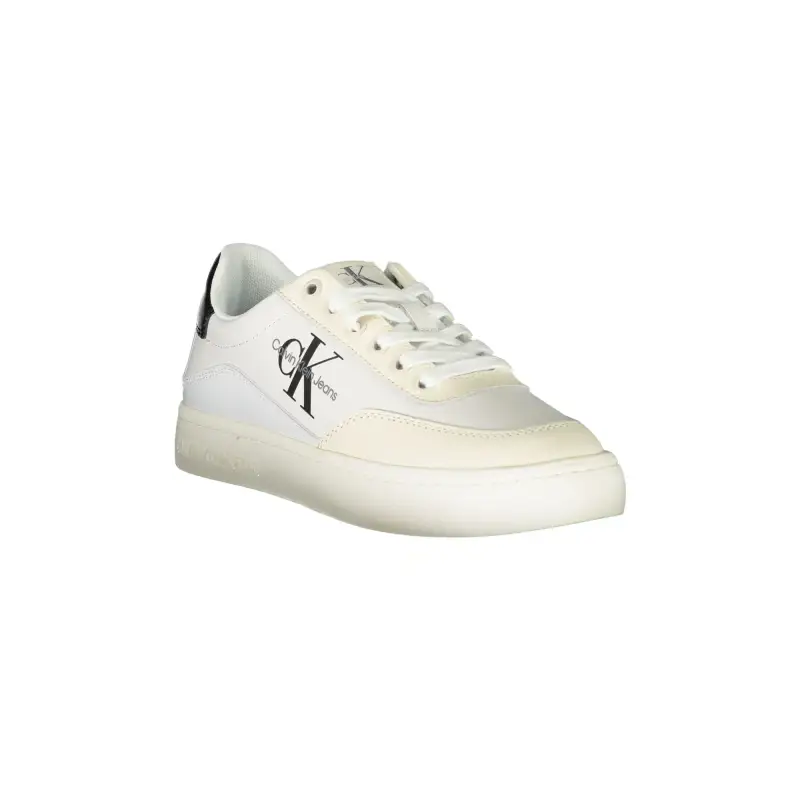 Scarpe Sneakers Donna Bianche con Dettagli a Contrasto / Bianco miniatura 2