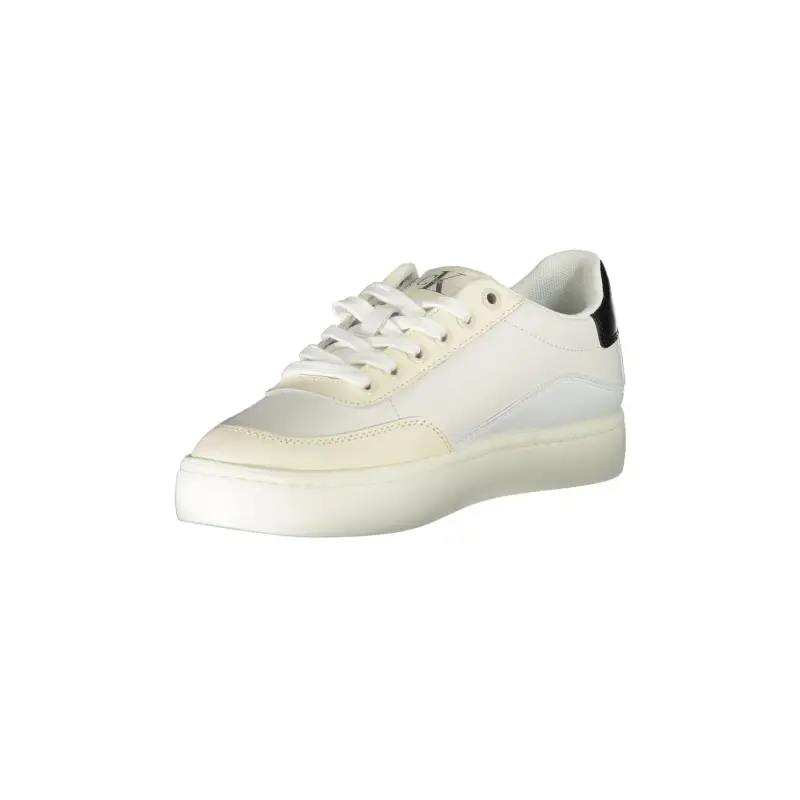 Scarpe Sneakers Donna Bianche con Dettagli a Contrasto / Bianco miniatura 3