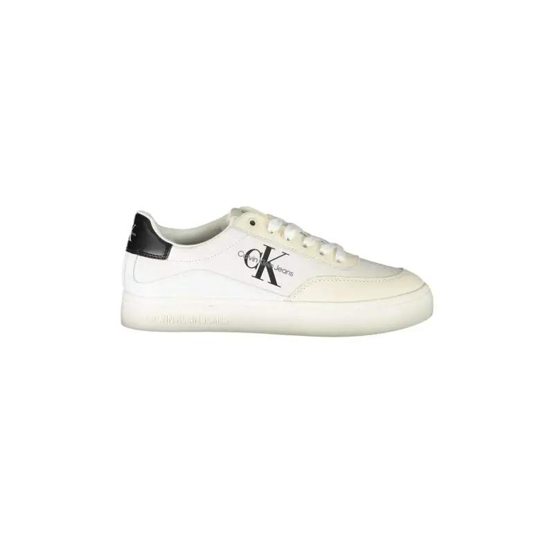 Scarpe Sneakers Donna Bianche con Dettagli a Contrasto / Bianco