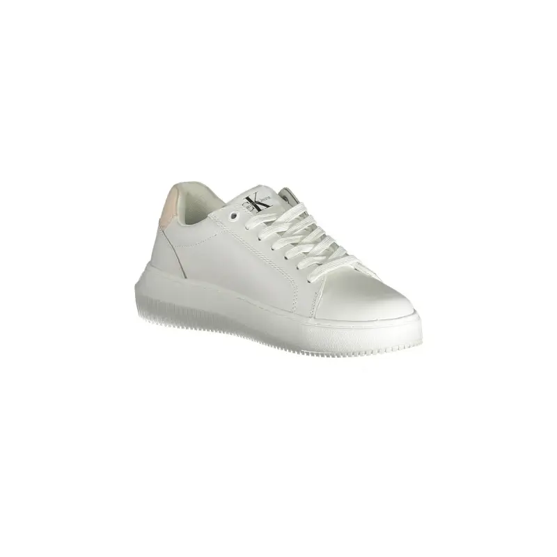 Scarpe Sneakers Donna Bianche con Dettagli Logo / Bianco miniatura 3