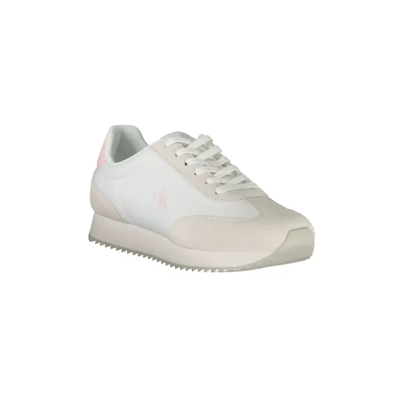 Scarpe Sneakers Donna Bianche con Dettagli Rosa e Logo / Bianco miniatura 2