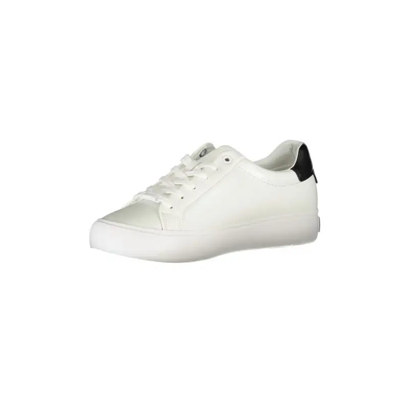 Scarpe Sneakers Donna Bianche con Lacci e Logo 40.0 / Bianco miniatura 3