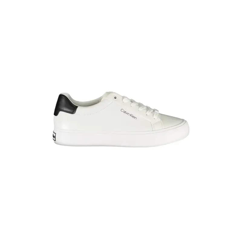 Scarpe Sneakers Donna Bianche con Lacci e Logo 40.0 / Bianco