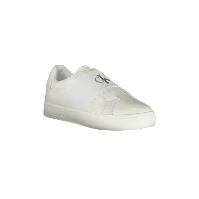 Scarpe Sneakers Donna Bianche con Lacci e Logo / Bianco miniatura 2