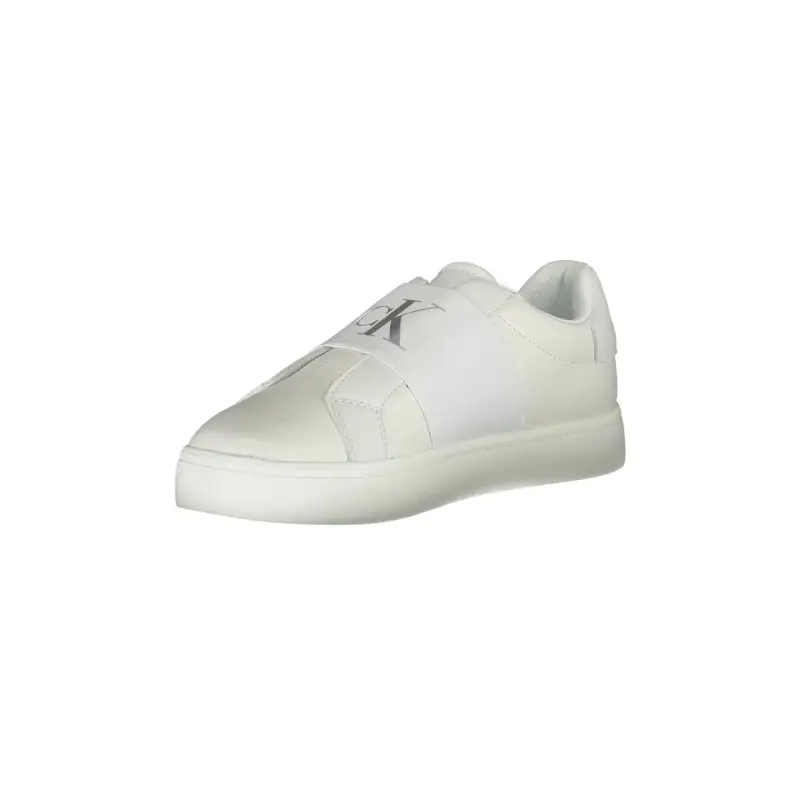 Scarpe Sneakers Donna Bianche con Lacci e Logo / Bianco miniatura 3