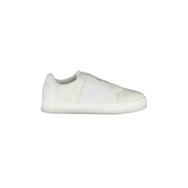 Scarpe Sneakers Donna Bianche con Lacci e Logo / Bianco