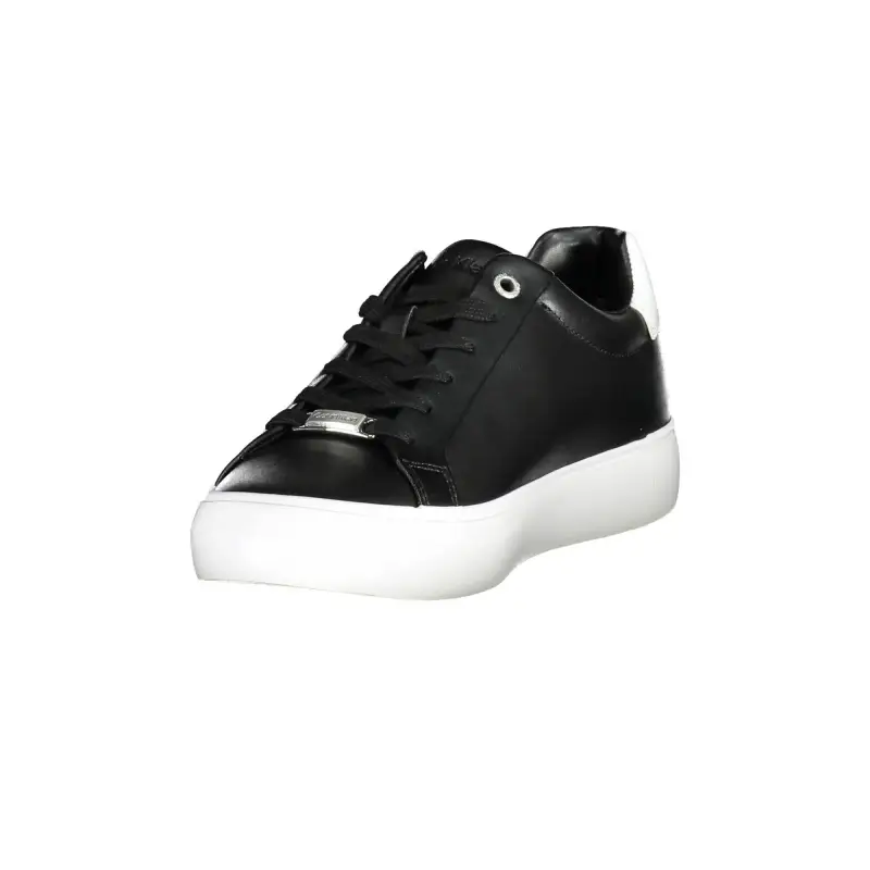 Scarpe Sneakers Donna Nere con Dettagli a Contrasto e Logo / Nero miniatura 2