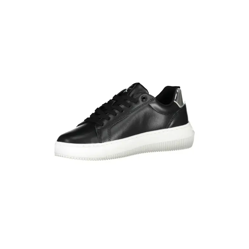 Scarpe Sneakers Donna Nere con Suola a Contrasto / Nero miniatura 2