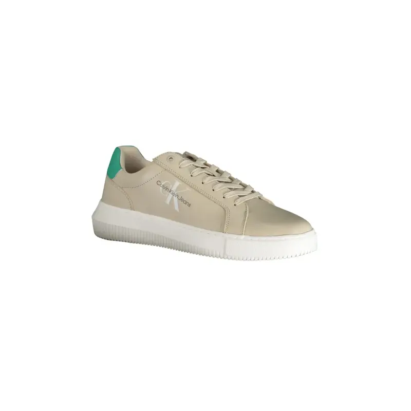 Scarpe Sneakers Uomo Beige con Dettagli a Contrasto / Beige miniatura 2