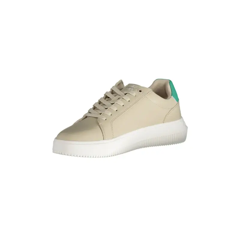 Scarpe Sneakers Uomo Beige con Dettagli a Contrasto / Beige miniatura 3