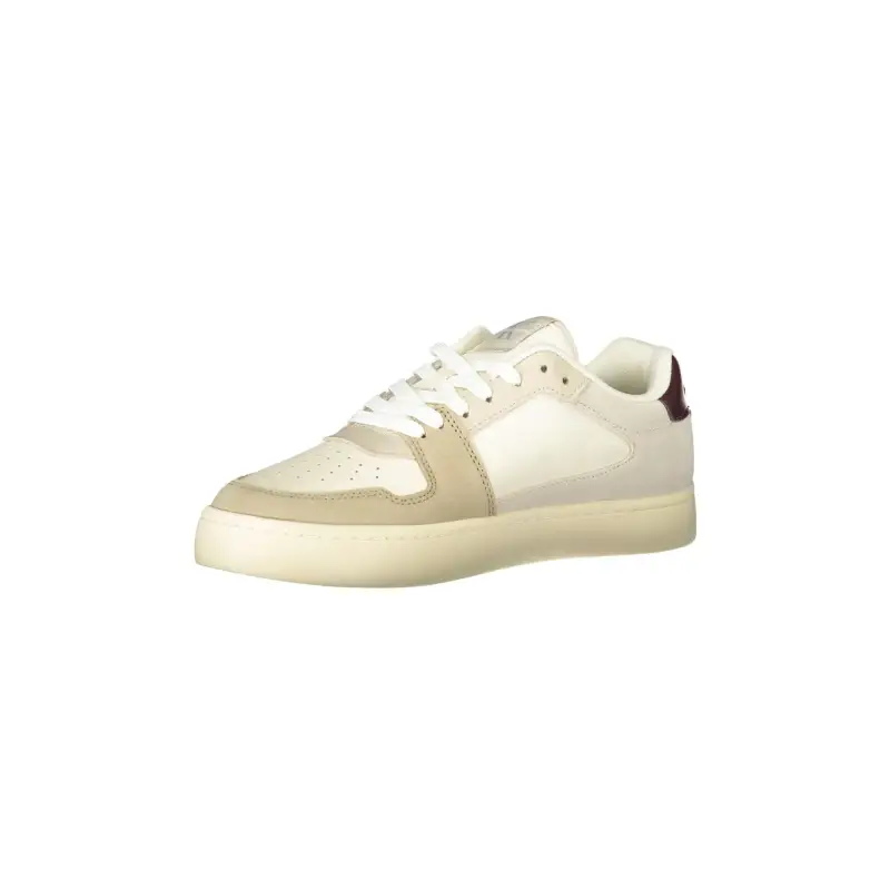 Scarpe Sneakers Uomo Beige con Dettagli Grigio e Bordeaux / Beige miniatura 3