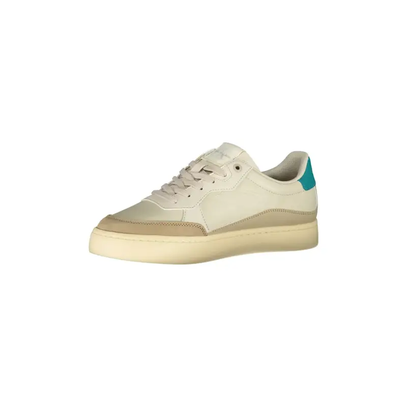 Scarpe Sneakers Uomo Beige con Lacci e Logo 40.0 / Beige miniatura 3