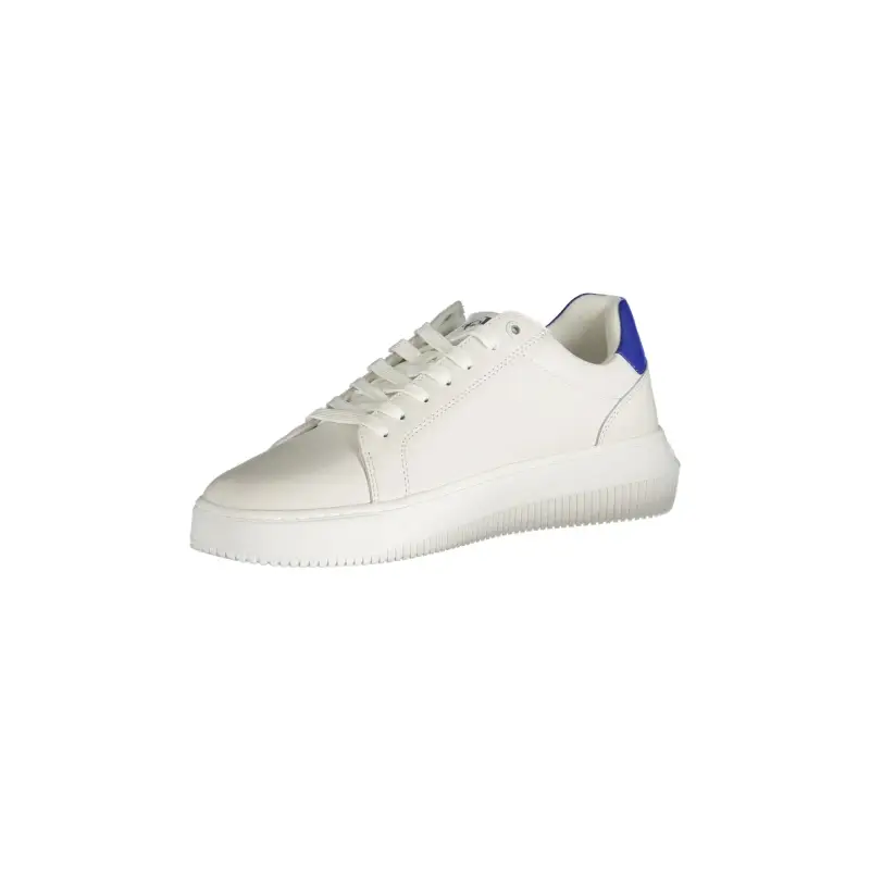 Scarpe Sneakers Uomo Bianche con Dettagli a Contrasto / Bianco miniatura 3