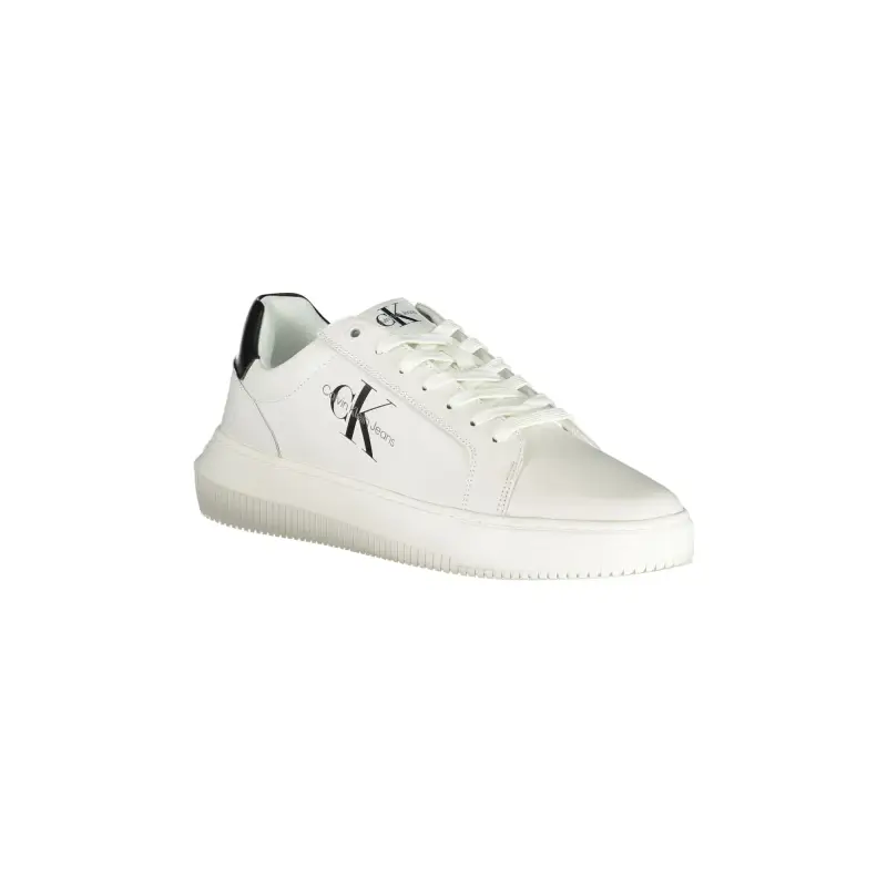 Scarpe Sneakers Uomo Bianche con Dettagli a Contrasto / Bianco miniatura 2
