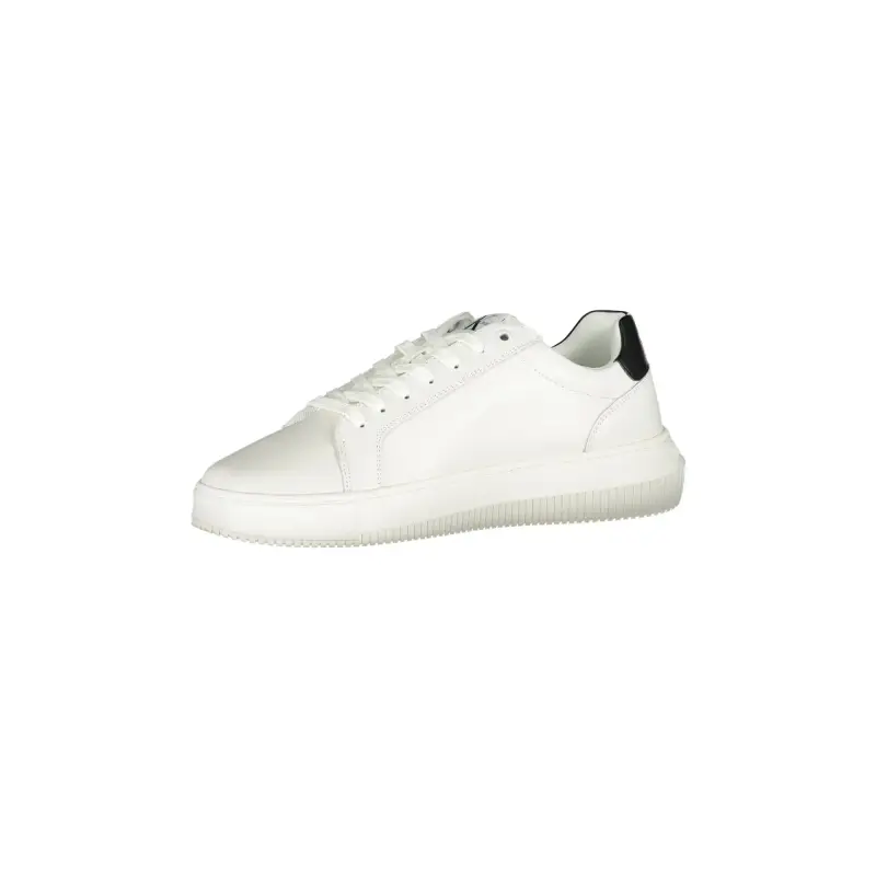 Scarpe Sneakers Uomo Bianche con Dettagli a Contrasto / Bianco miniatura 3