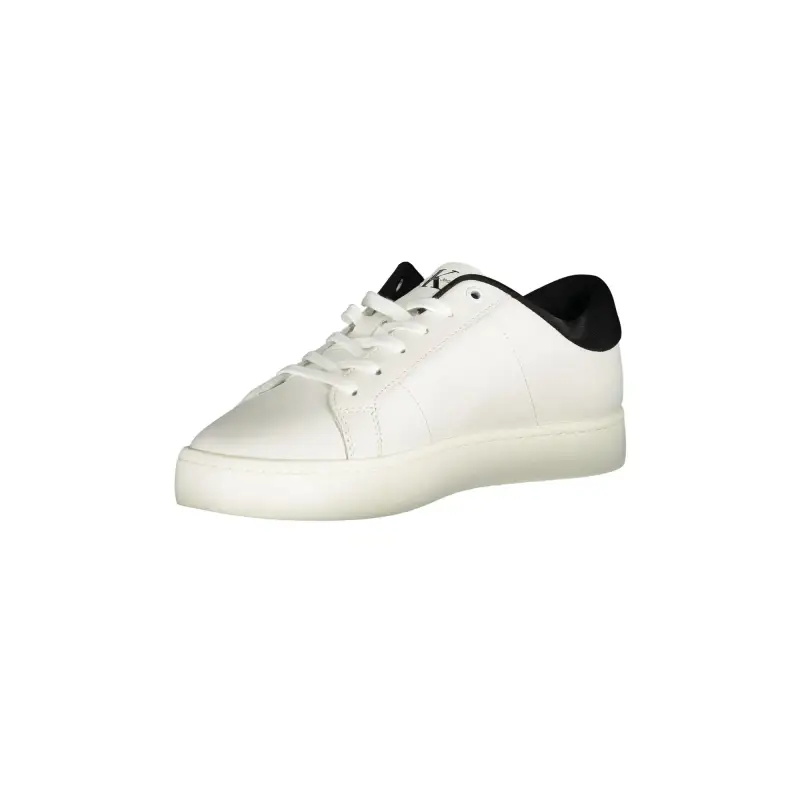 Scarpe Sneakers Uomo Bianche con Dettagli a Contrasto / Bianco miniatura 3
