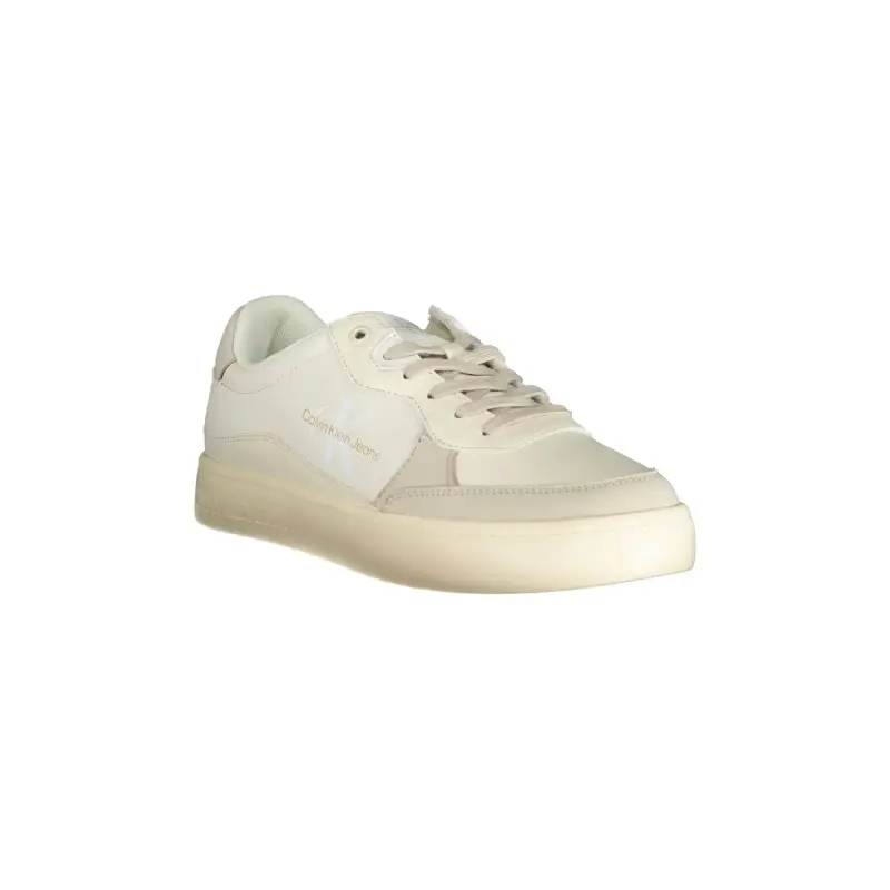 Scarpe Sneakers Uomo Bianche con Dettagli a Contrasto / Bianco miniatura 2