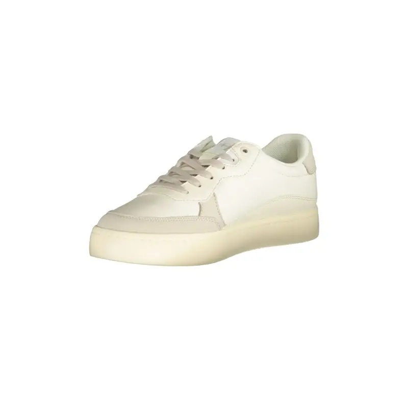Scarpe Sneakers Uomo Bianche con Dettagli a Contrasto / Bianco miniatura 3