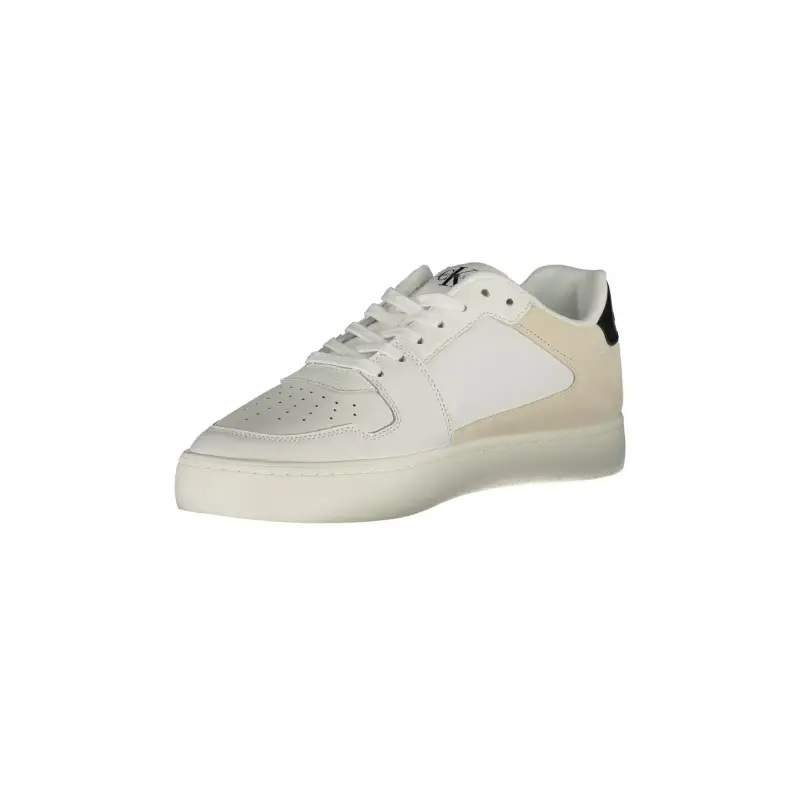 Scarpe Sneakers Uomo Bianche con Dettagli a Contrasto / Bianco miniatura 3