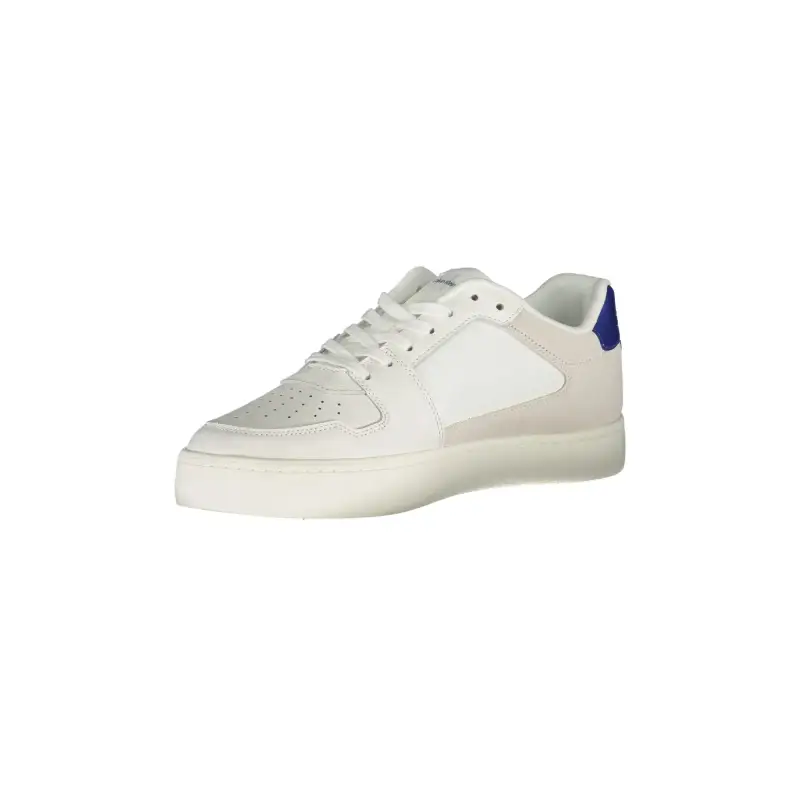 Scarpe Sneakers Uomo Bianche con Dettagli a Contrasto / Bianco miniatura 3