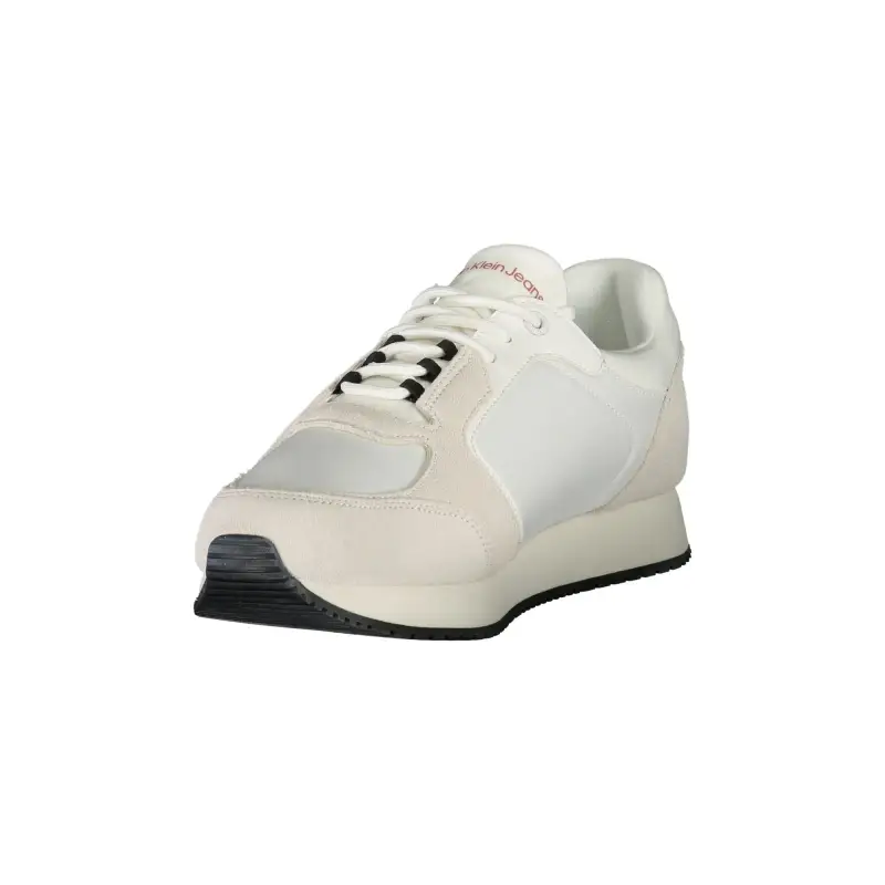 Scarpe Sneakers Uomo Bianche con Dettagli a Contrasto / Bianco miniatura 3