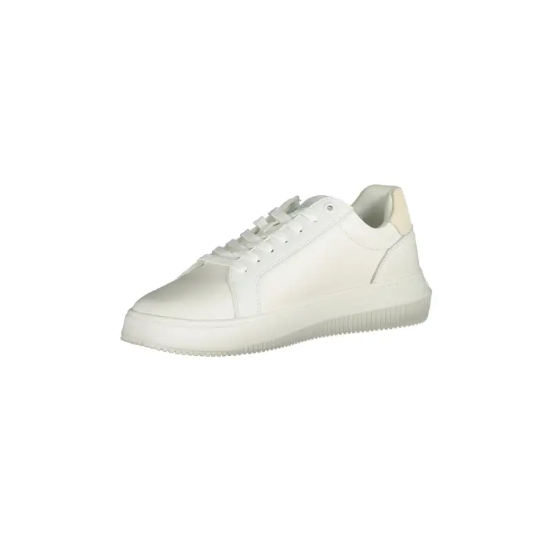 Scarpe Sneakers Uomo Bianche con Dettagli a Contrasto / Bianco miniatura 3