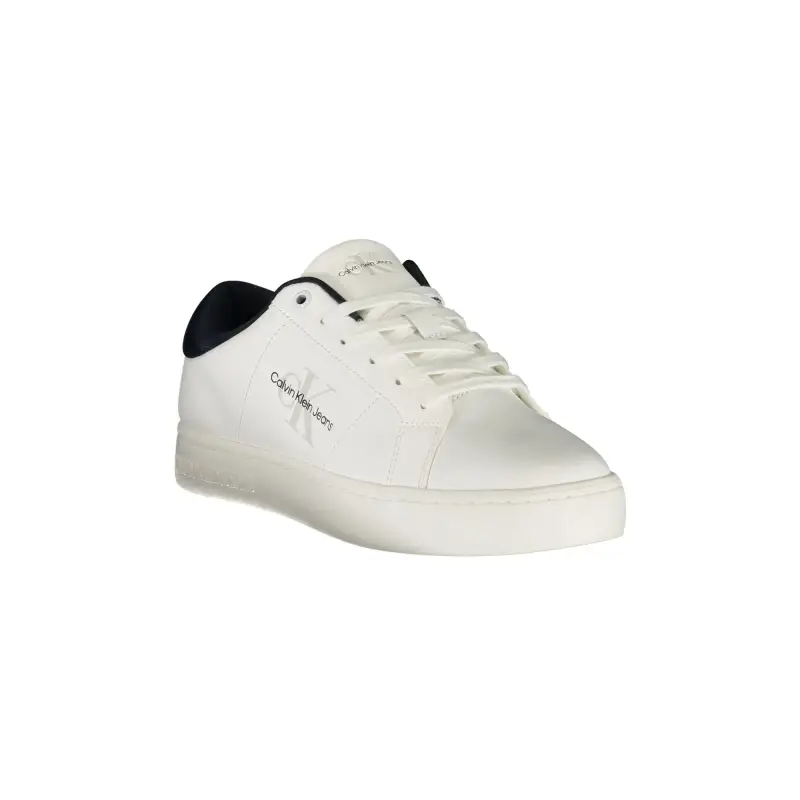 Scarpe Sneakers Uomo Bianche con Dettagli Blu / Bianco miniatura 2