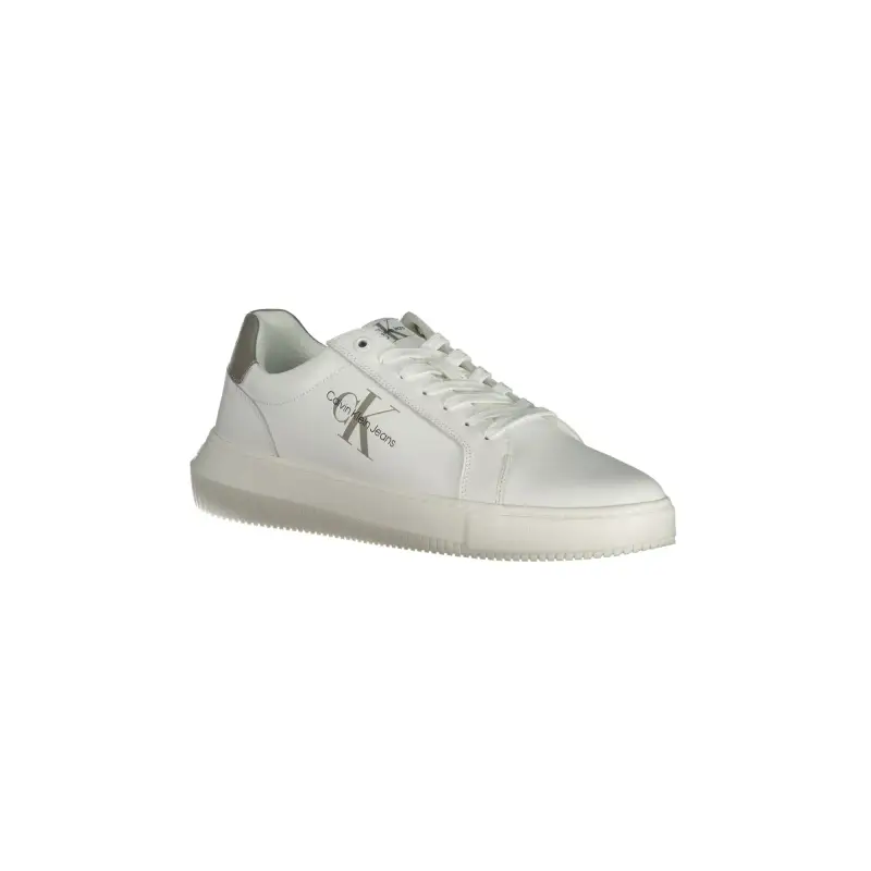 Scarpe Sneakers Uomo Bianche con Dettagli Grigi / Bianco miniatura 2