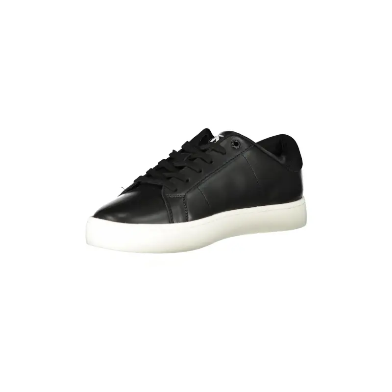Scarpe Sneakers Uomo Nere con Dettagli a Contrasto e Logo / Nero miniatura 3