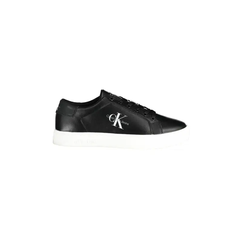 Scarpe Sneakers Uomo Nere con Dettagli a Contrasto / Nero