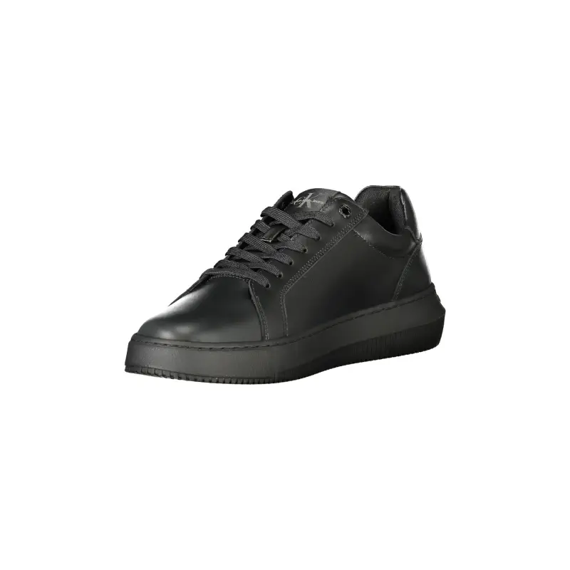 Scarpe Sneakers Uomo Nere con Dettagli a Contrasto / Nero miniatura 3