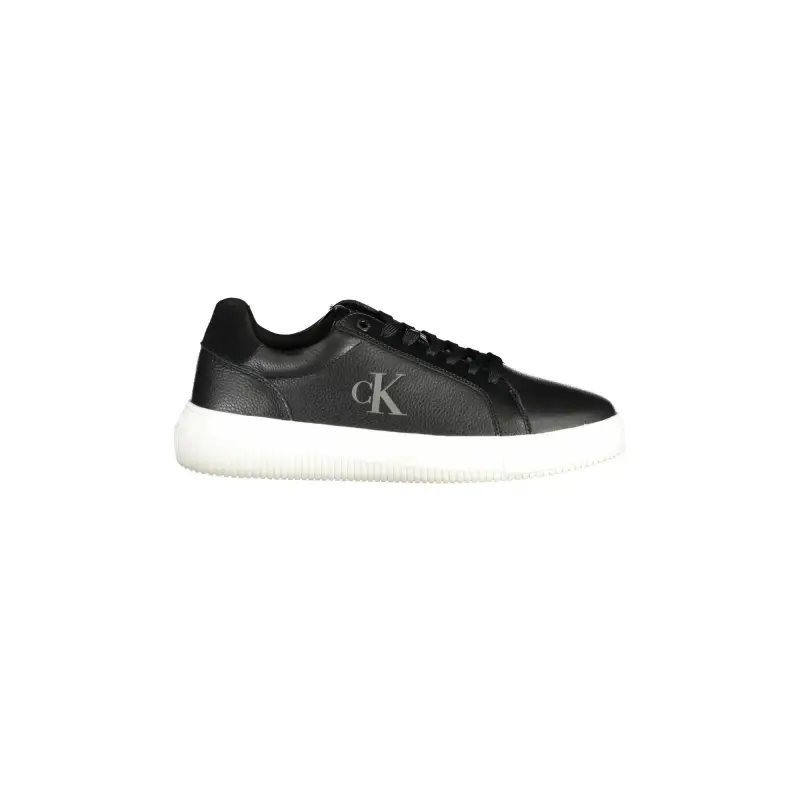 Scarpe Sneakers Uomo Nere con Dettagli a Contrasto / Nero