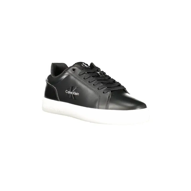 Scarpe Sneakers Uomo Nere con Dettagli Bianchi / Nero miniatura 2