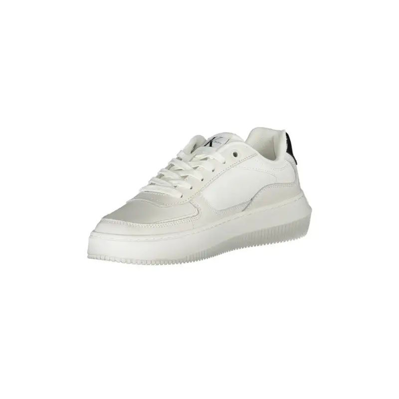 Scarpe Sportive Donna Bianche con Stampa e Lacci / Bianco miniatura 3