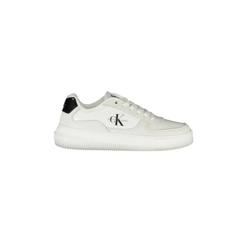 Scarpe Sportive Donna Bianche con Stampa e Lacci / Bianco