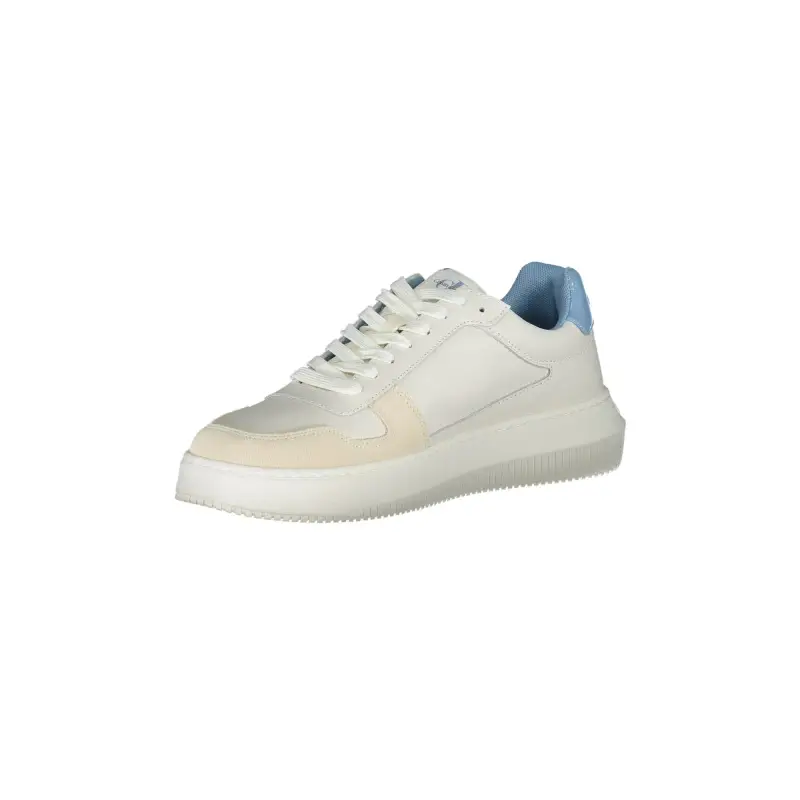 Scarpe Sportive Uomo Bianche con Dettagli a Contrasto / Bianco miniatura 3