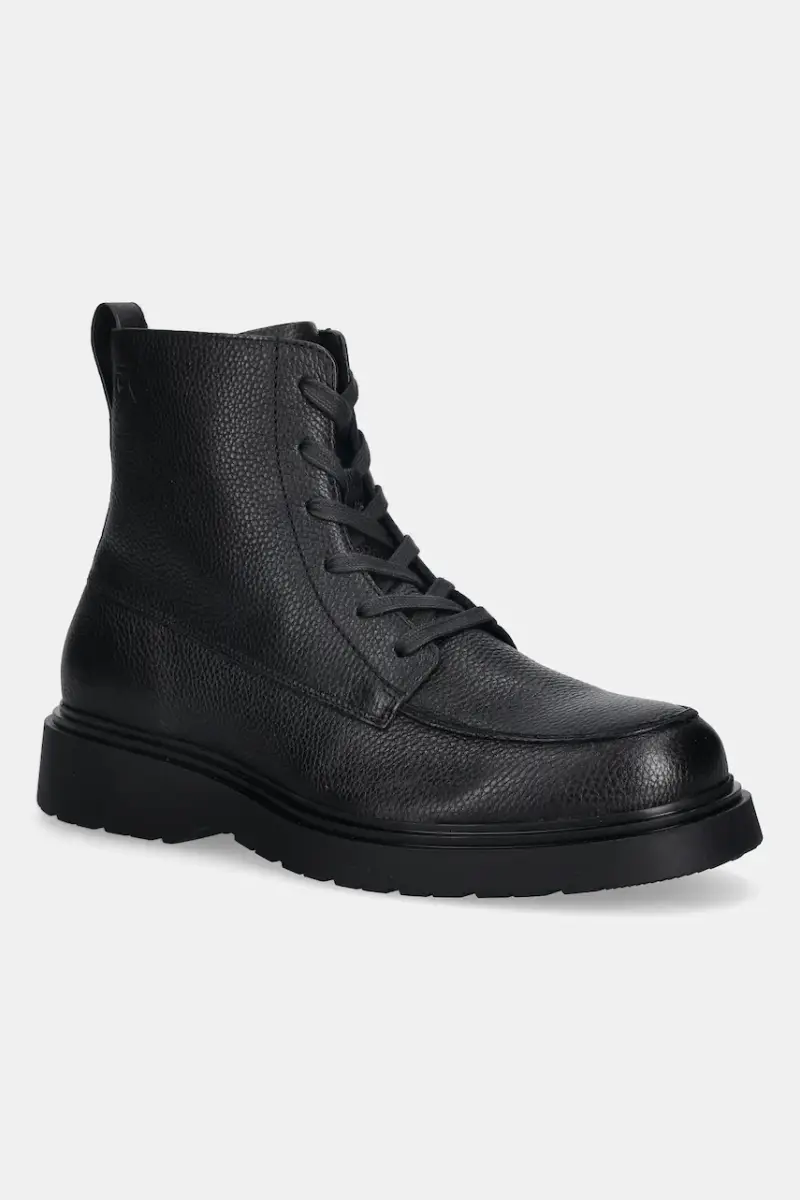 scarponi da trekking in pelle COMBAT ESS LACE UP APRON LTH W uomo colore nero YM0YM01375