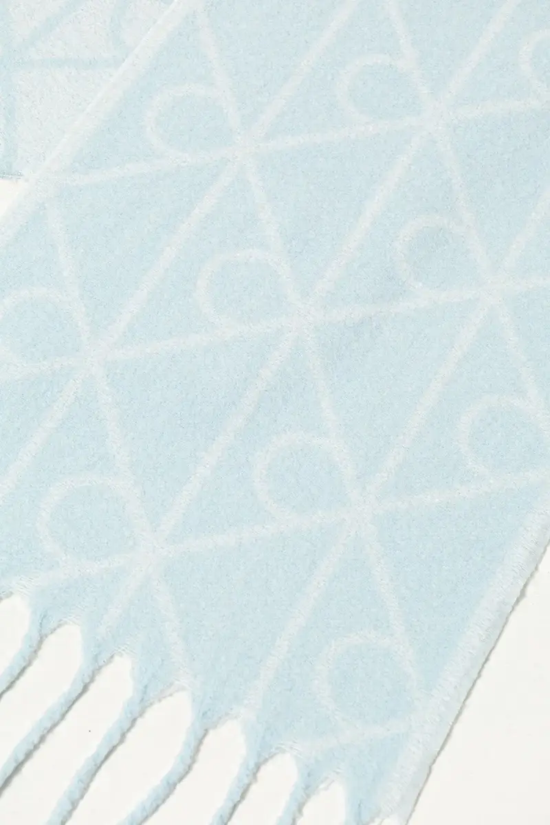 scialle con lana colore blu LV04D8072G miniatura 3