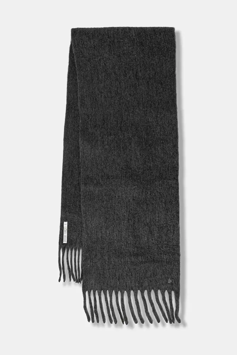 scialle con lana colore grigio LV04D8069G