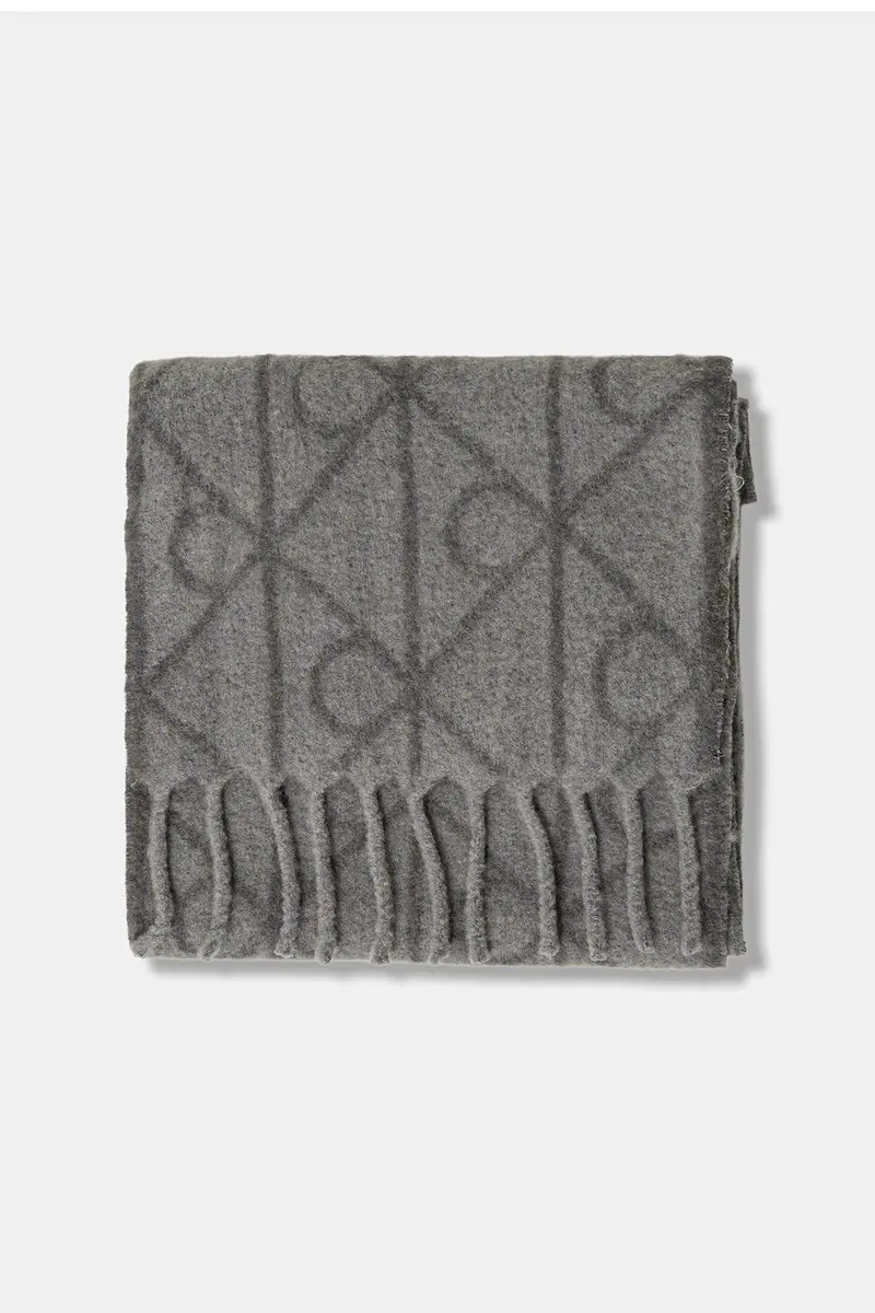 scialle con lana colore grigio LV04D8072G miniatura 2