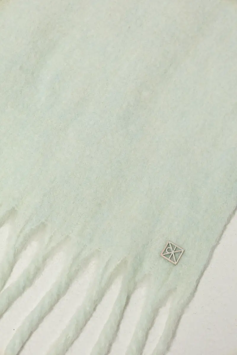 scialle con lana colore verde LV04D8069G miniatura 3