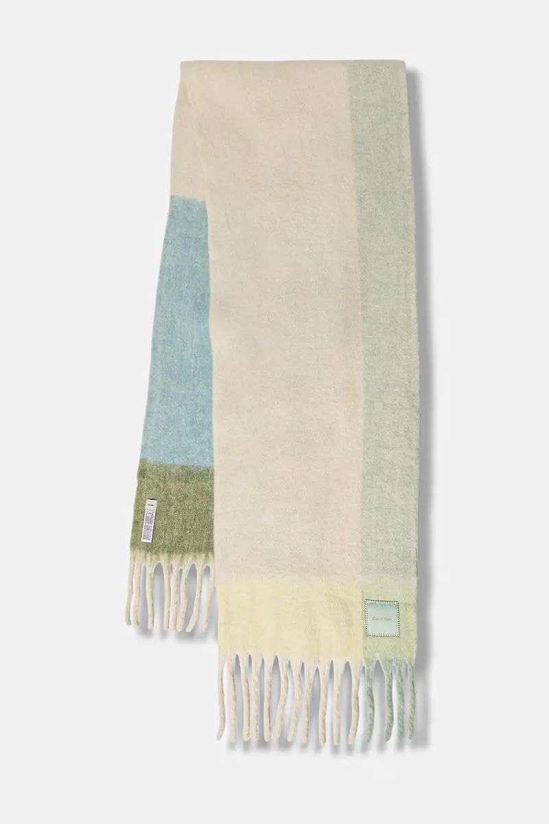 scialle con lana colore verde LV04D8070G