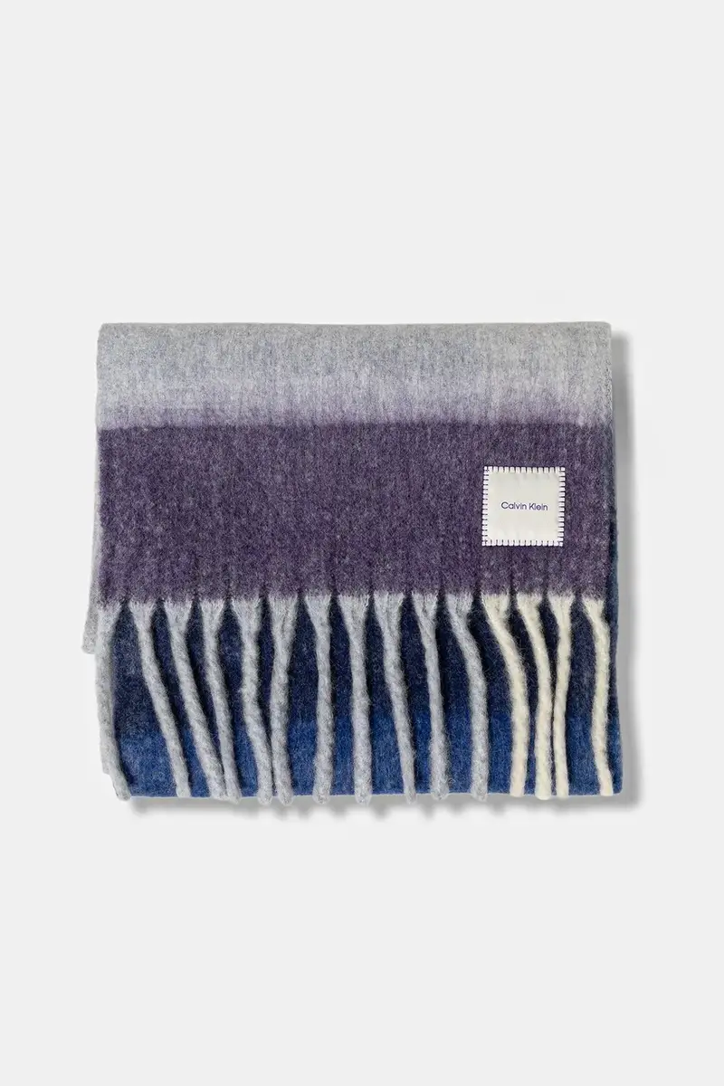 scialle con lana colore violetto LV04D8070G miniatura 2