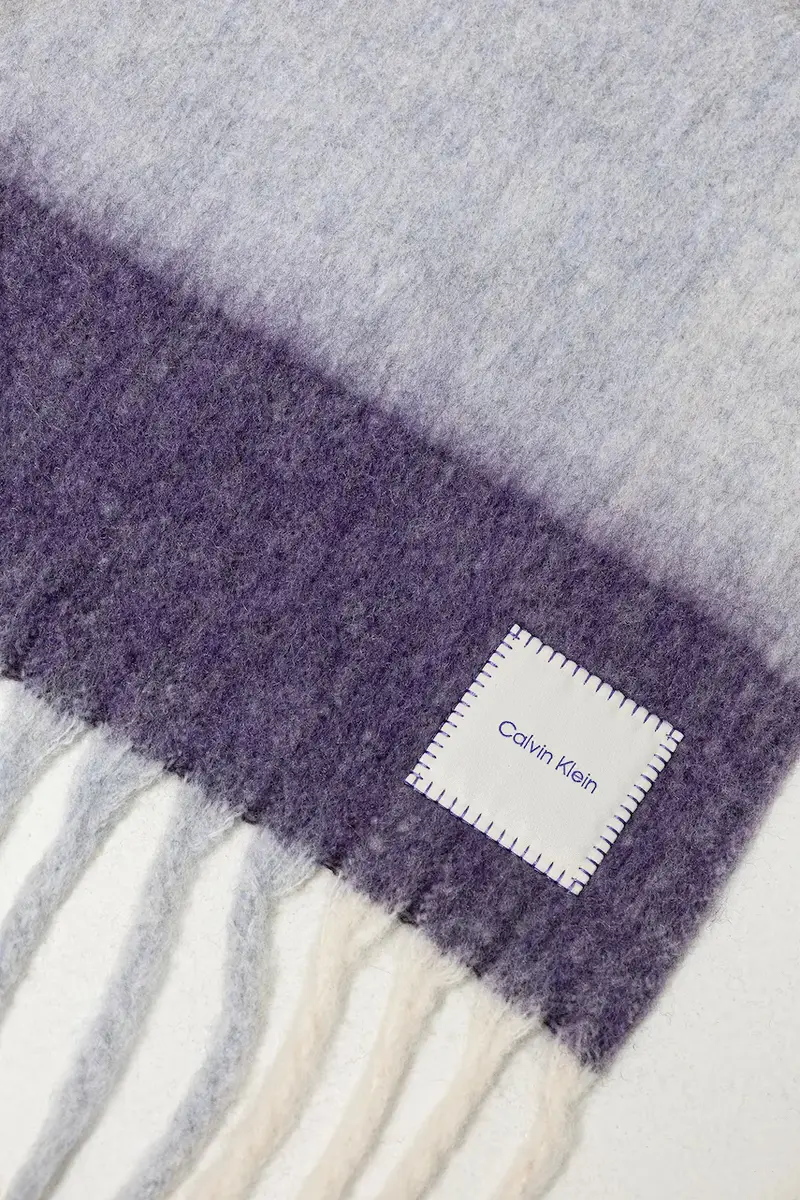 scialle con lana colore violetto LV04D8070G miniatura 3