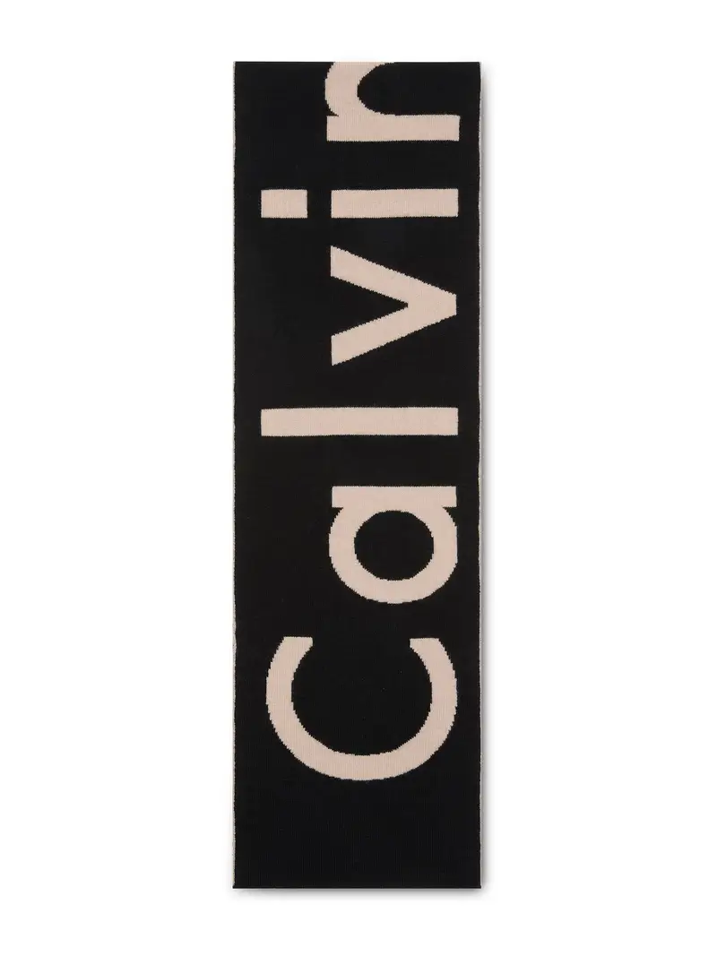 Sciarpa beige chiaro / nero