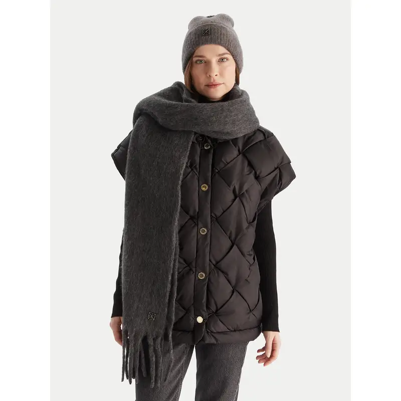 Sciarpa Calvin Klein Emblem Brushed LV04D8069G Grigio