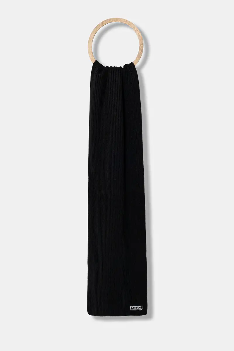 sciarpa con aggiunta di lana uomo colore nero LV04D8055G