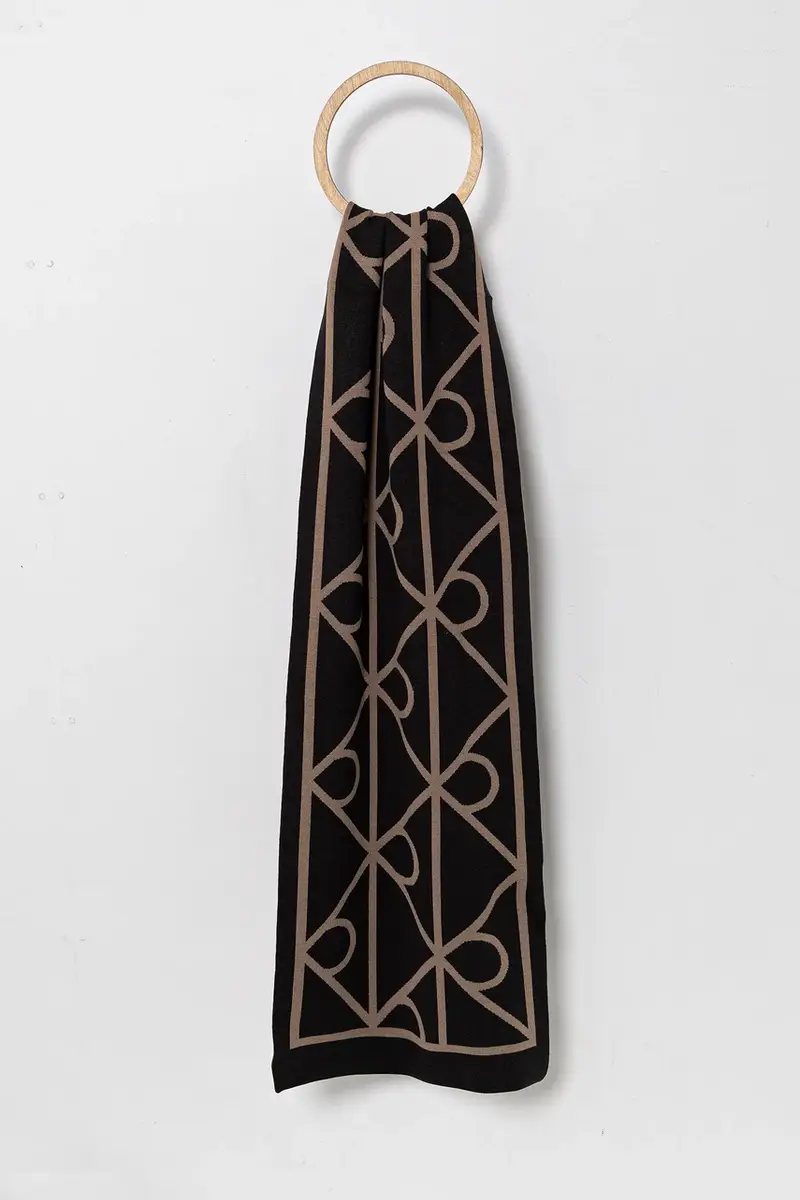 sciarpa e capello colore nero LV04D0007G miniatura 3